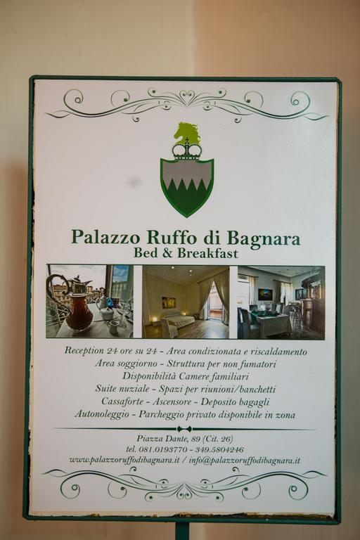B&B Palazzo Ruffo Di Bagnara Napoli Exterior foto